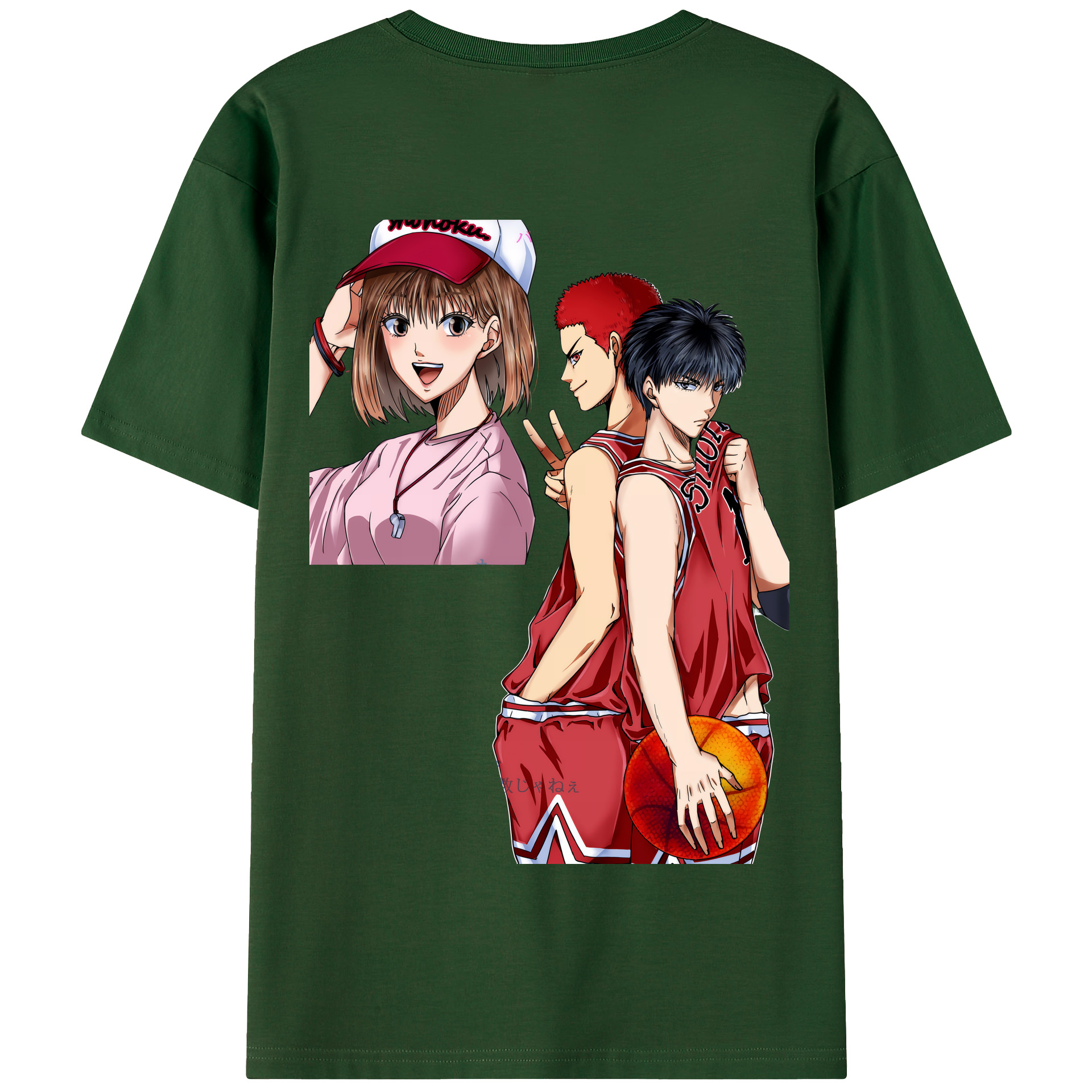 SLAM DUNK／スラムダンク 綿100％半袖Tシャツ（背面プリント）